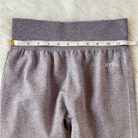 AYBL Pulse Seamless Purple Lilac Ombre Running Gym Workout Leggings Size Medium - Picture 9 of 12